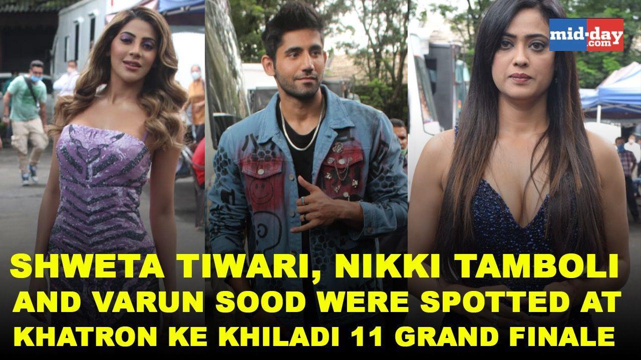 Shweta Tiwari, Nikki Tamboli, Varun Sood spotted at Khatron Ke Khiladi 11 Finale